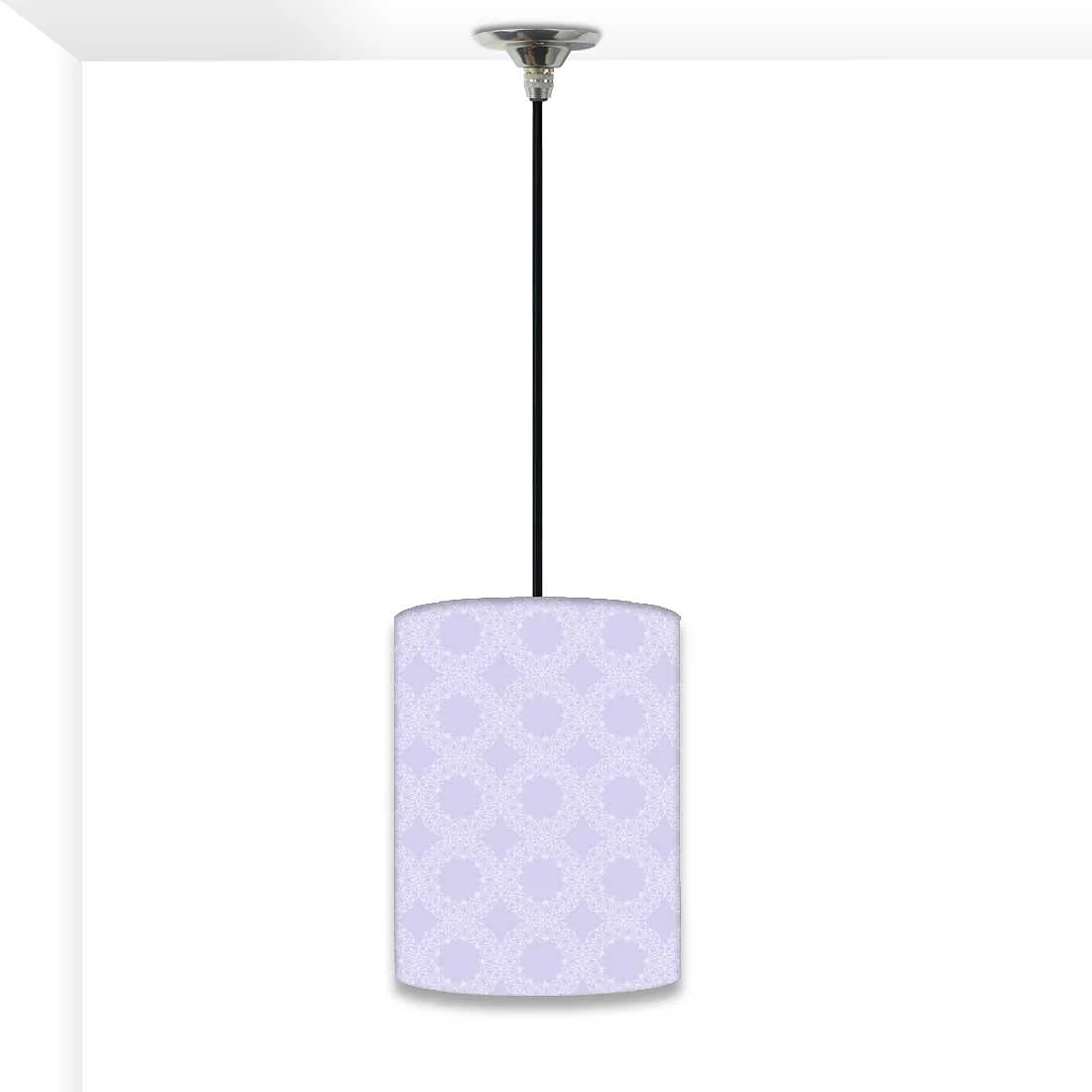 Cool Hanging Pendant Lamp - Purple Geometric Flower