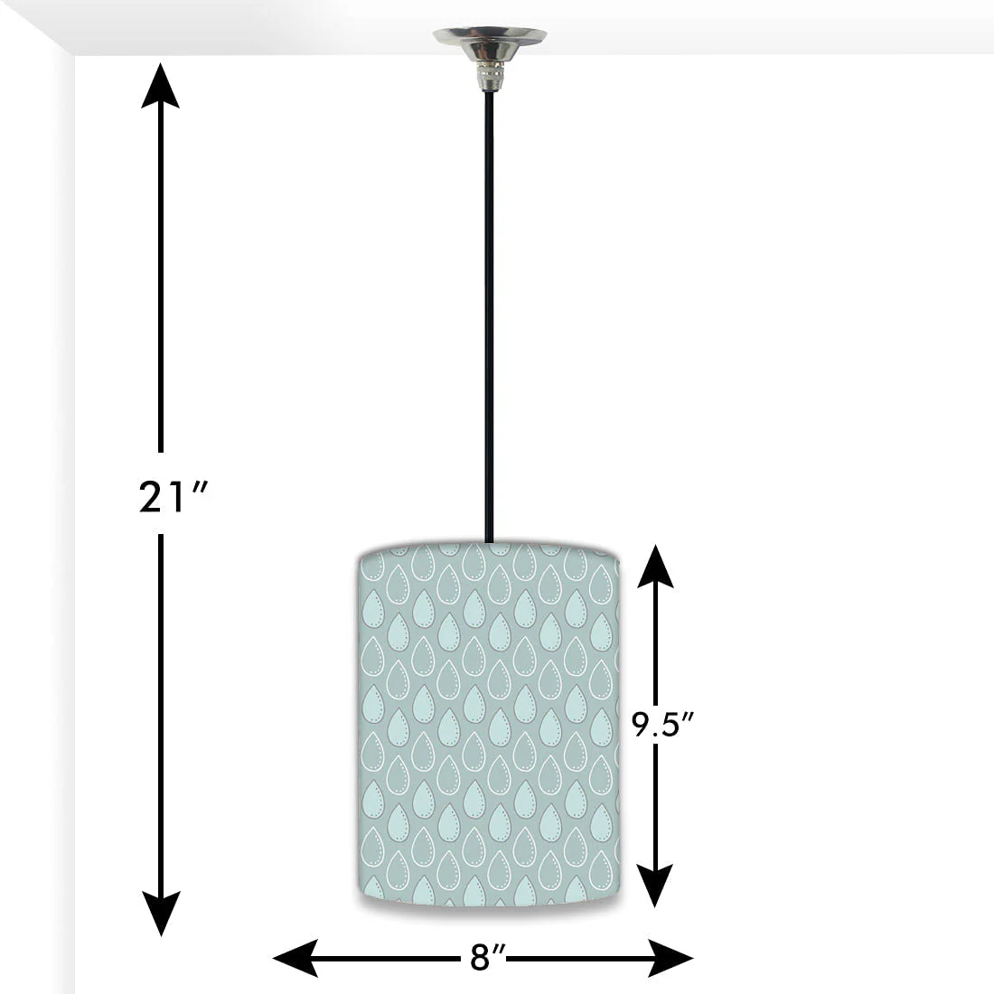 Designer Ceiling Hanging Pendant Lamp - Droplets - Image 2
