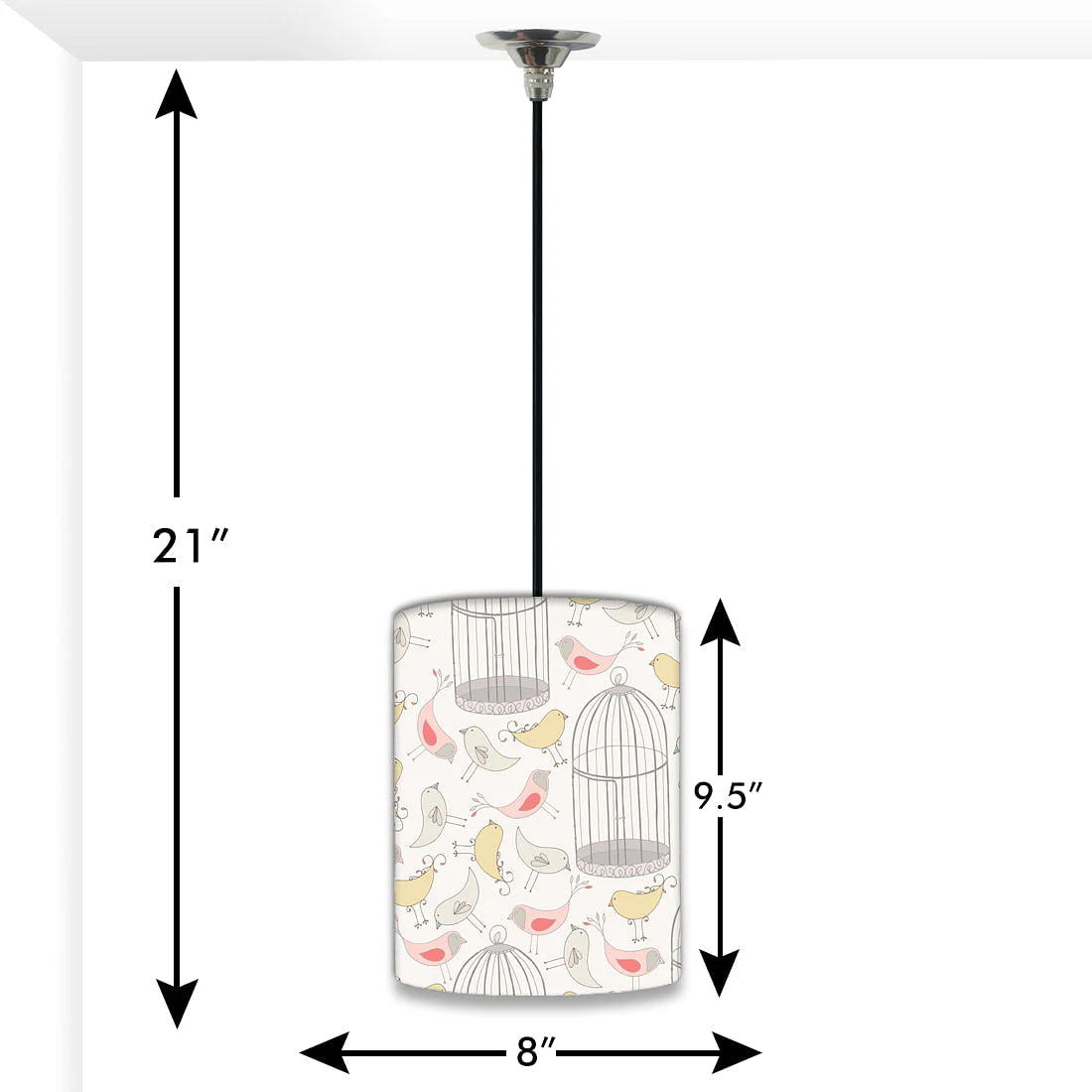 Modern Hanging Pendant Lamp - Bird Cage - Image 2