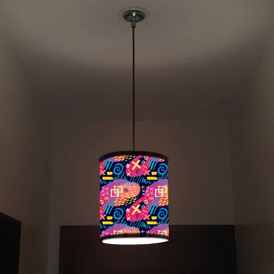 Ceiling Hanging Pendant Lamp Shade - Colorful Trendy Pattern - Image 2