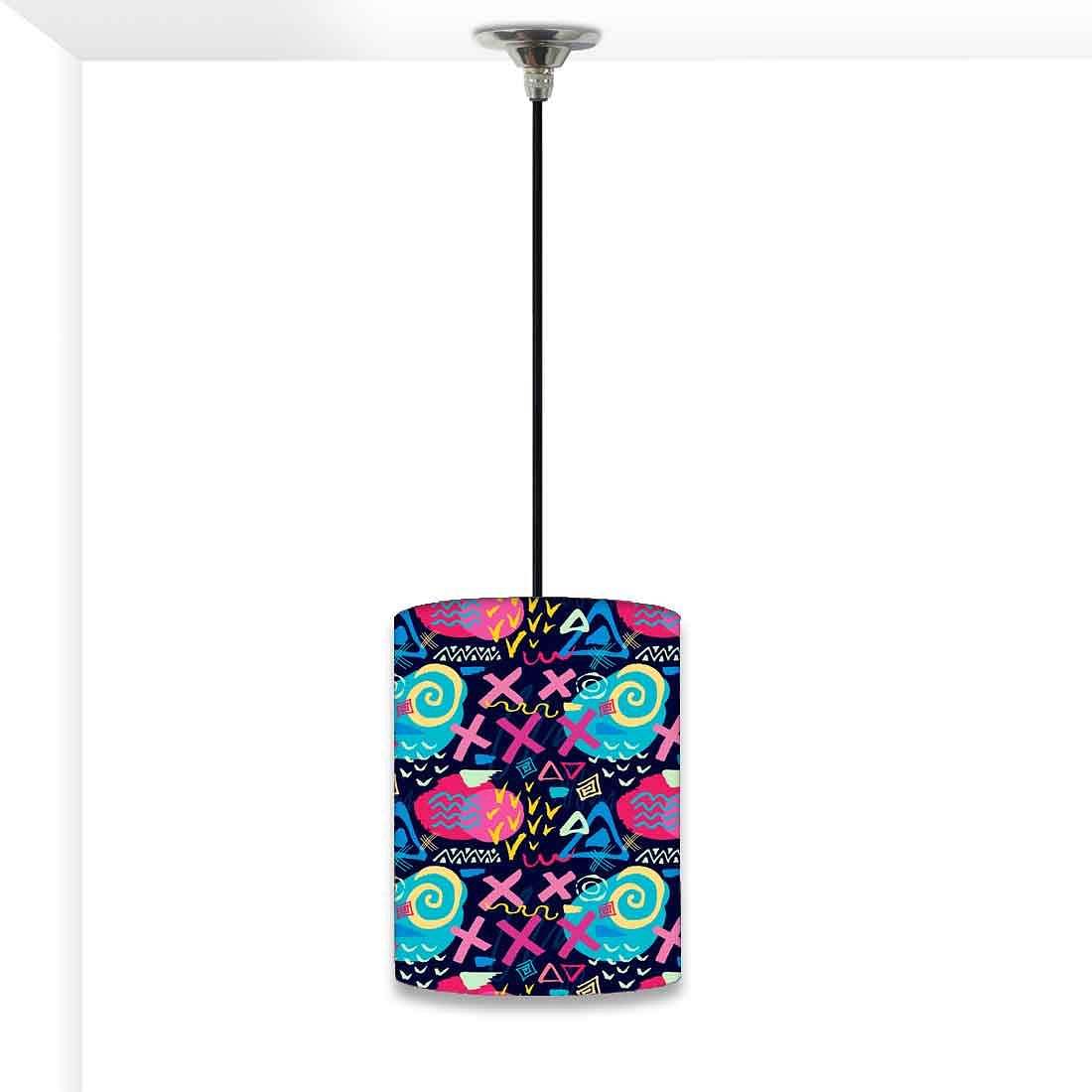 Ceiling Hanging Pendant Lamp Shade - Trendy Colorful Pattern