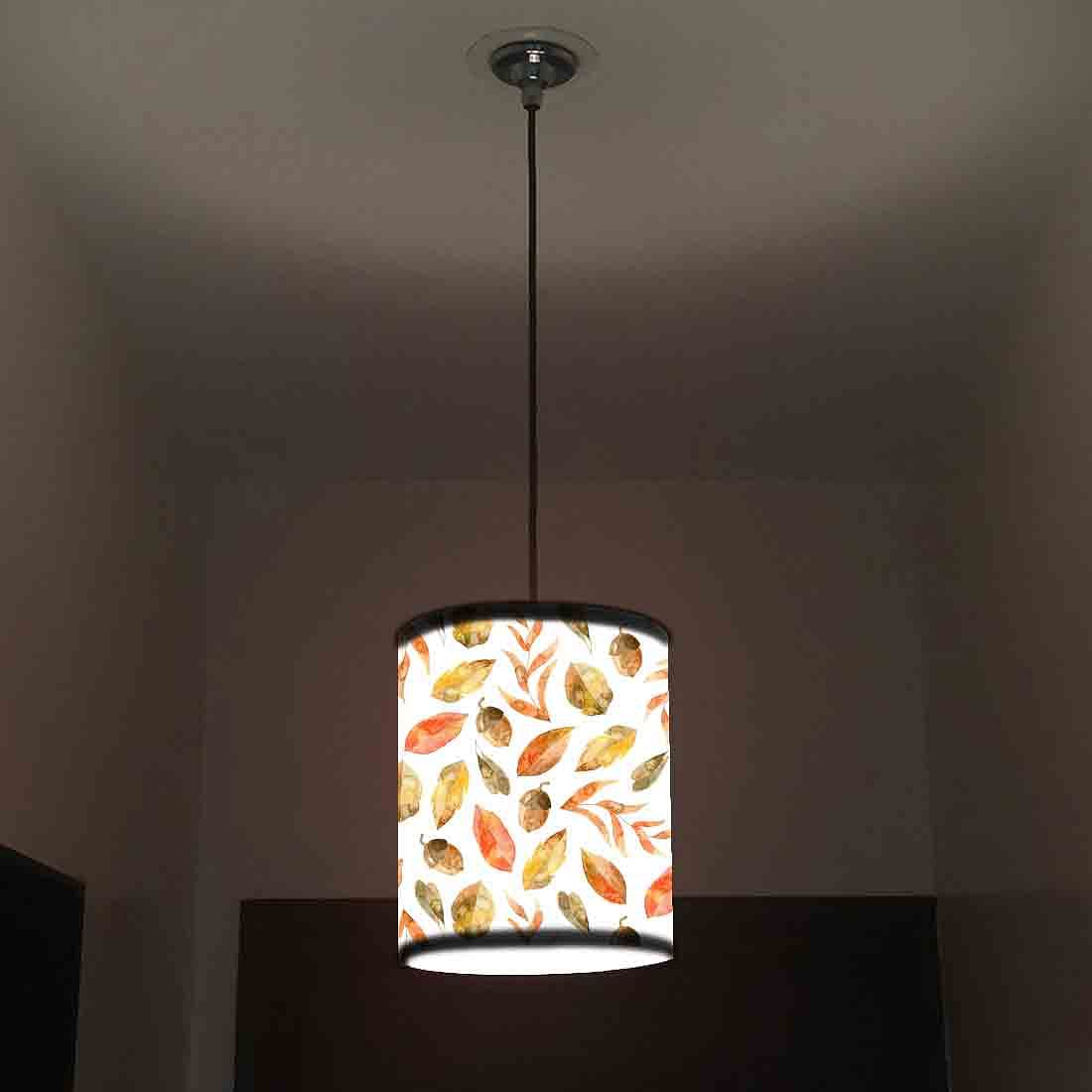 Ceiling Hanging Pendant Lamp Shade - Orange Leaf - Image 2