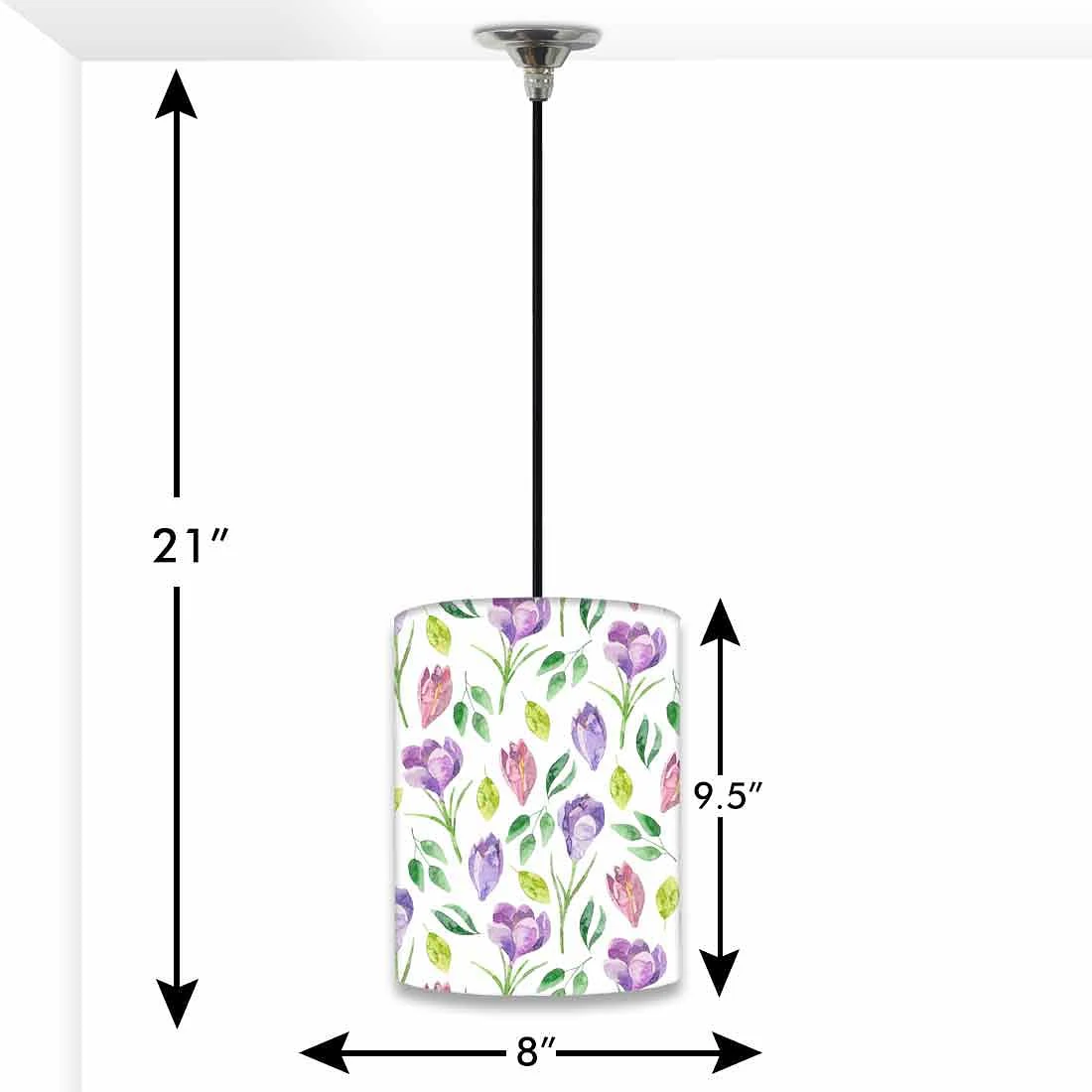 Ceiling Hanging Lights for Kitchen Lamp - Purple Flower 0178 - Image 3
