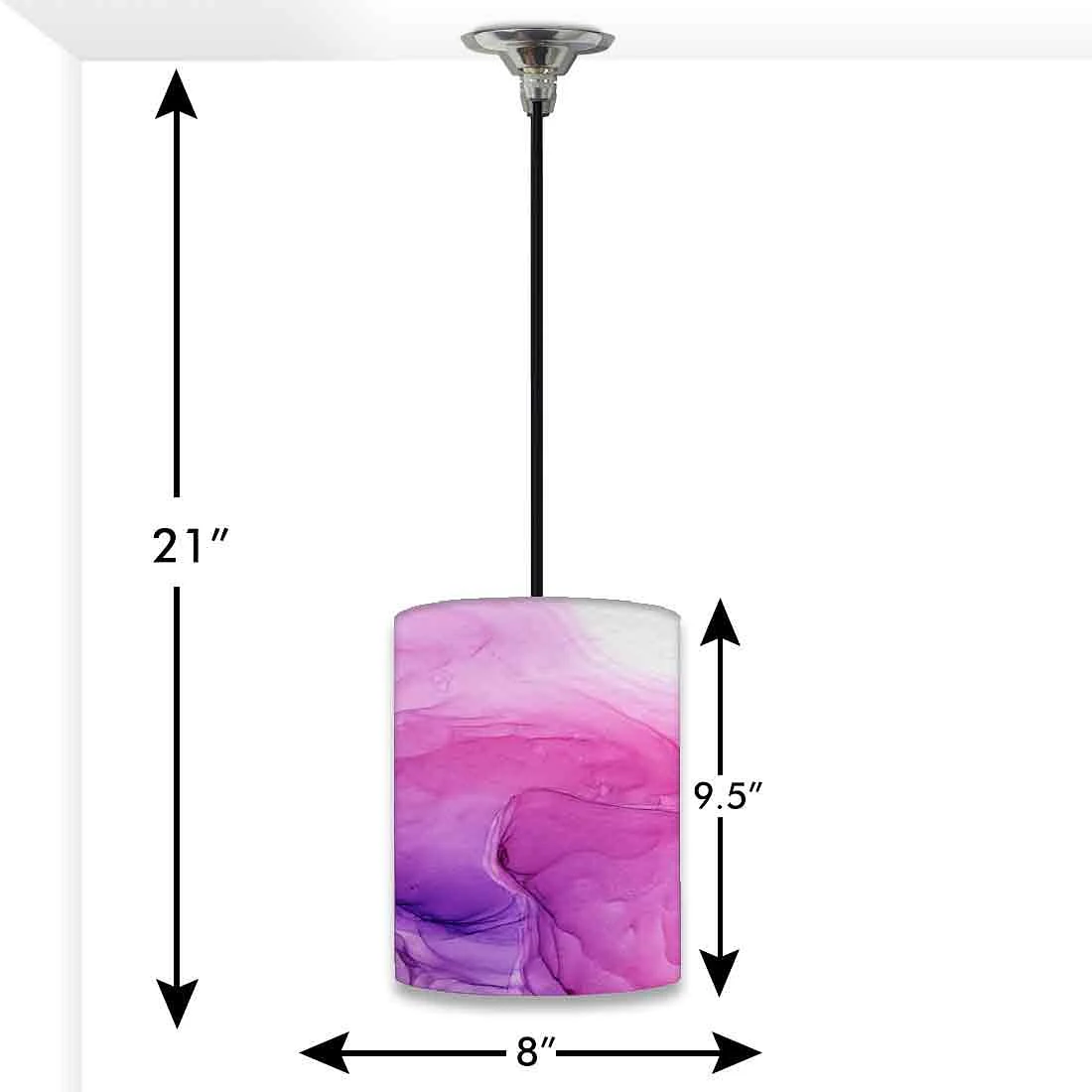 Wall Hanging Lights Pendant Lamp Shade - Watercolor 0227 - Image 3