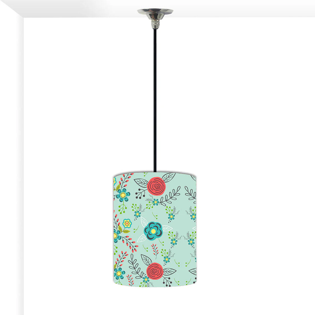 Ceiling Hanging Pendant Lamp Shade - Floral Branches Spring Collection