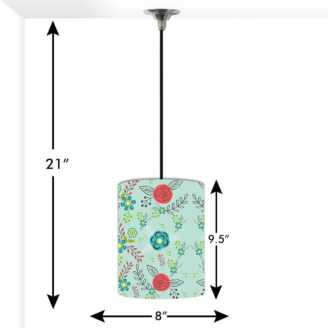 Ceiling Hanging Pendant Lamp Shade - Floral Branches Spring Collection - Image 2
