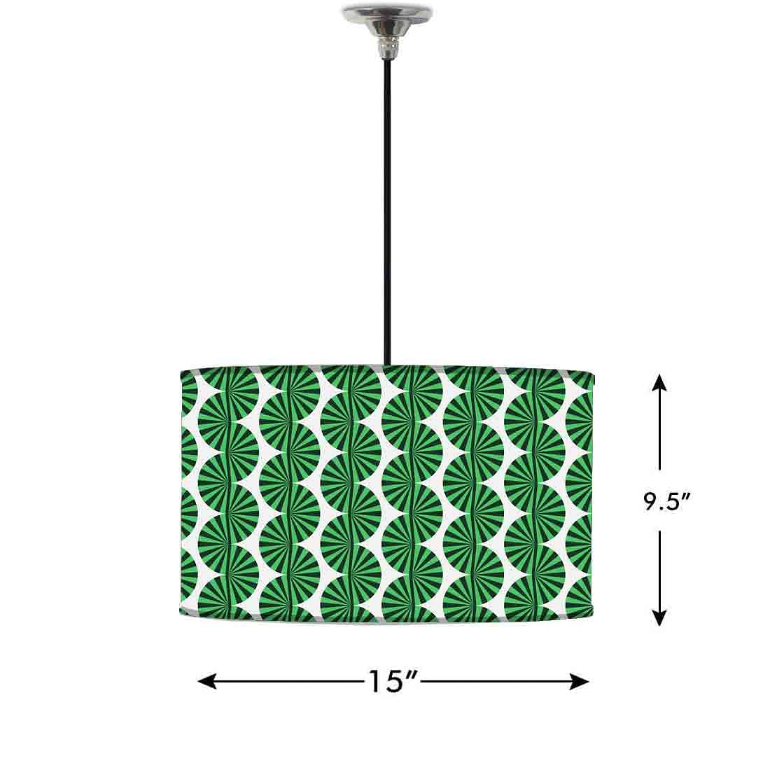 Ceiling Lamp Hanging Drum Lampshade - Retro Art - Image 2
