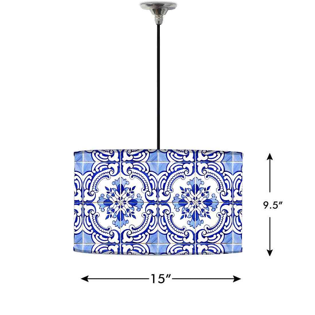 Ceiling Lamp Hanging Drum Lampshade - Goa Casa - Image 2