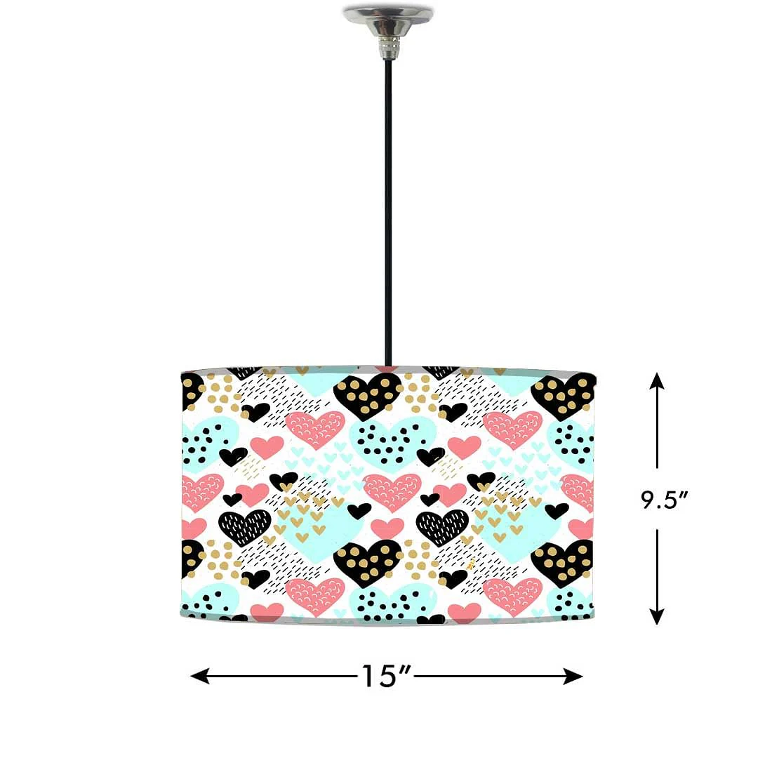Pendant Lamp Drum Shade Ceiling Lights - Image 2
