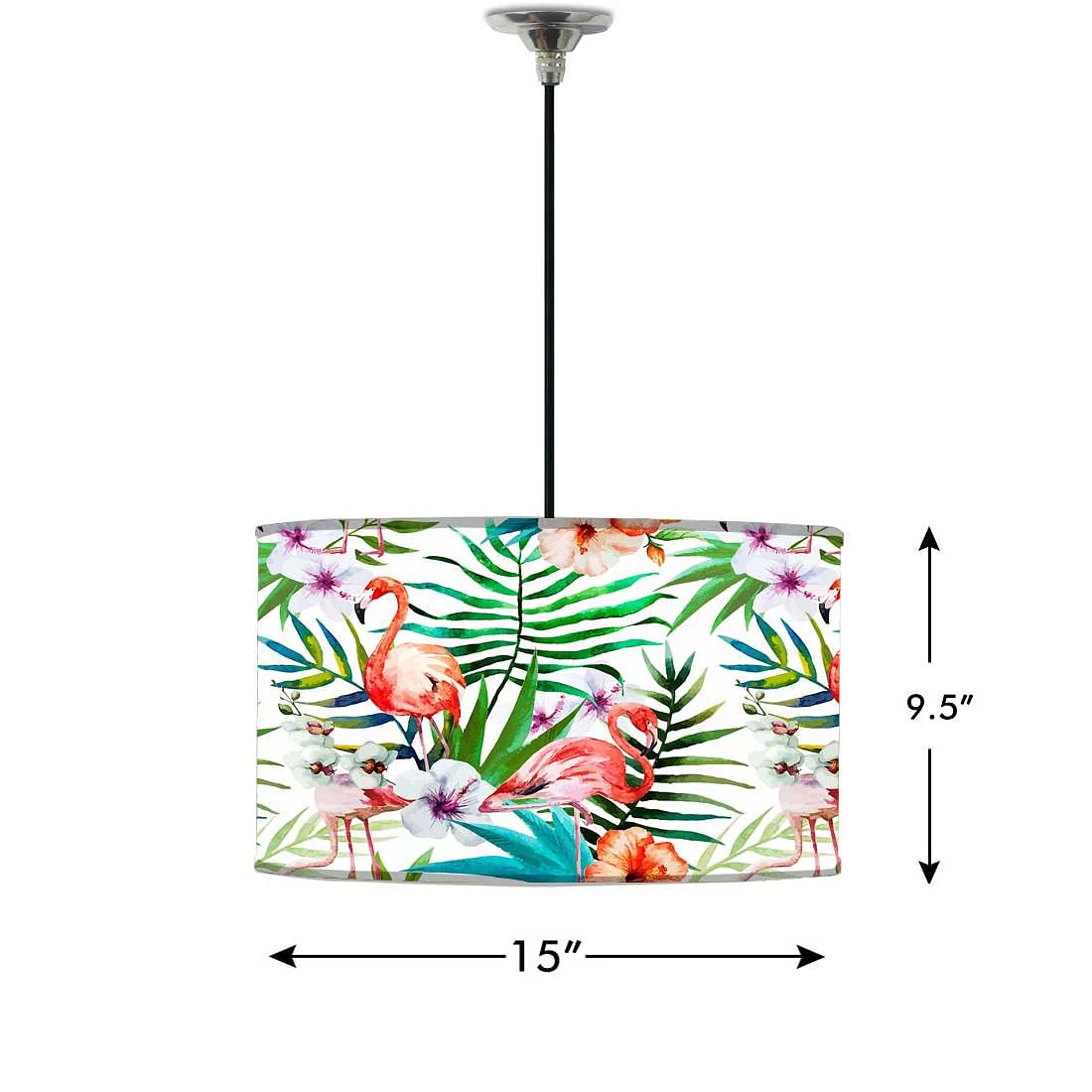 Drum Shade Hanging Lamps For Dining Room - 0012 - Image 2