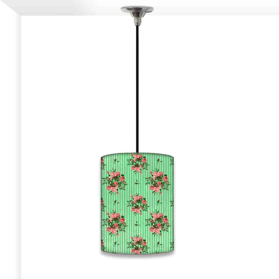 Beautiful Ceiling Pendant Lamp - Vintage Shabby Flowers