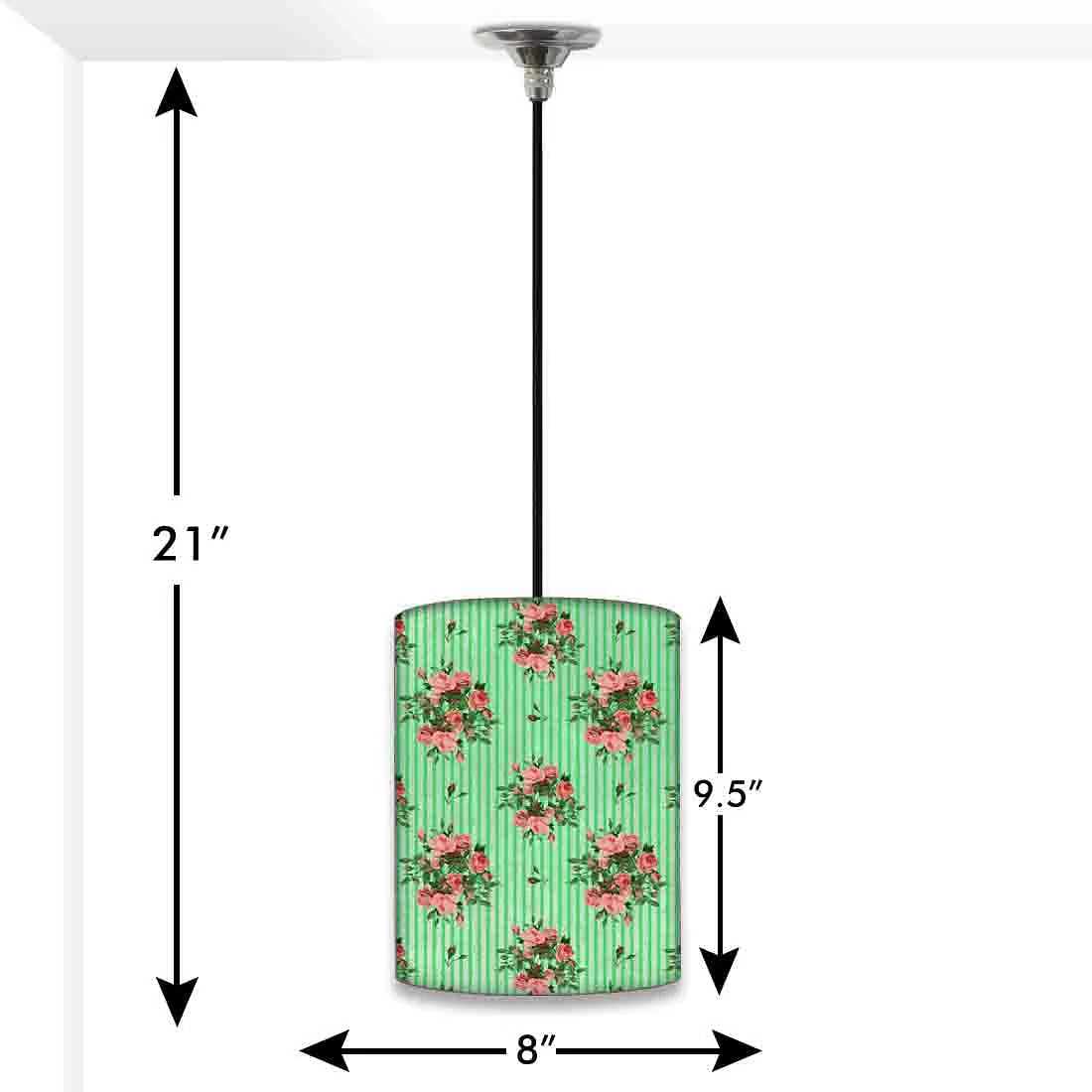 Beautiful Ceiling Pendant Lamp - Vintage Shabby Flowers - Image 2
