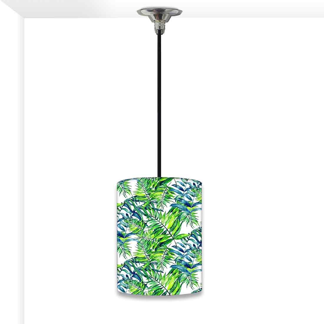Ceiling Hanging Pendant Lamp Shade - Green Leaf