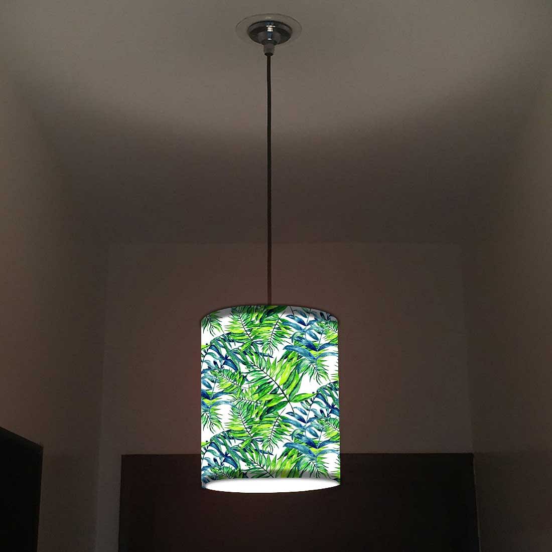 Ceiling Hanging Pendant Lamp Shade - Green Leaf - Image 2