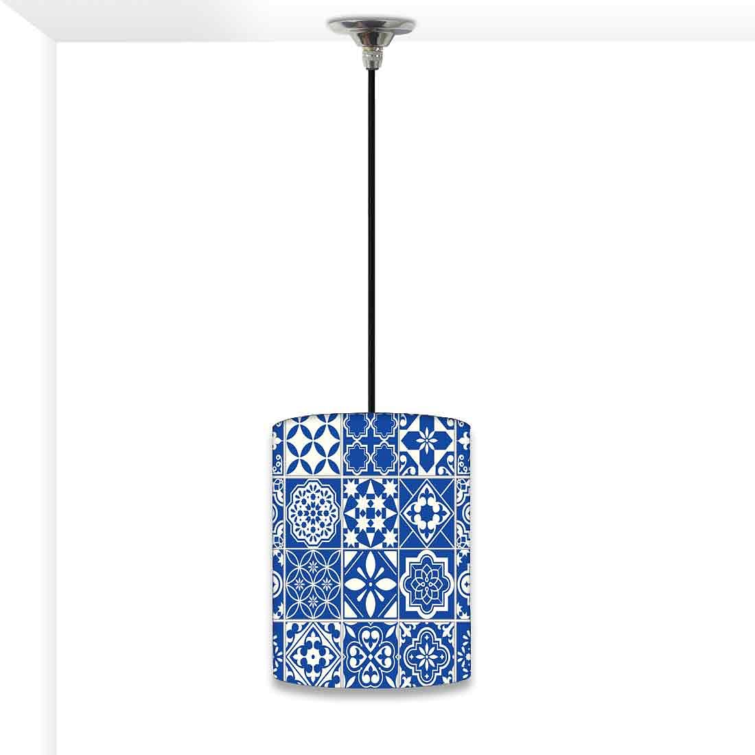Ceiling Hanging Pendant Lamp Shade - Tiles Of Seville