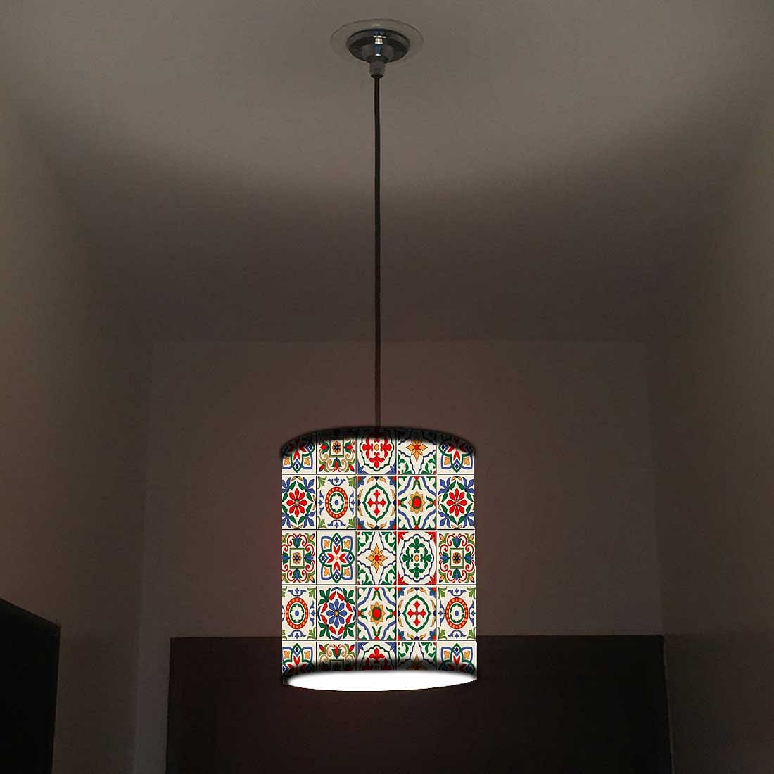 Ceiling Hanging Pendant Lamp Shade - Talavera Mexican Style - Image 2