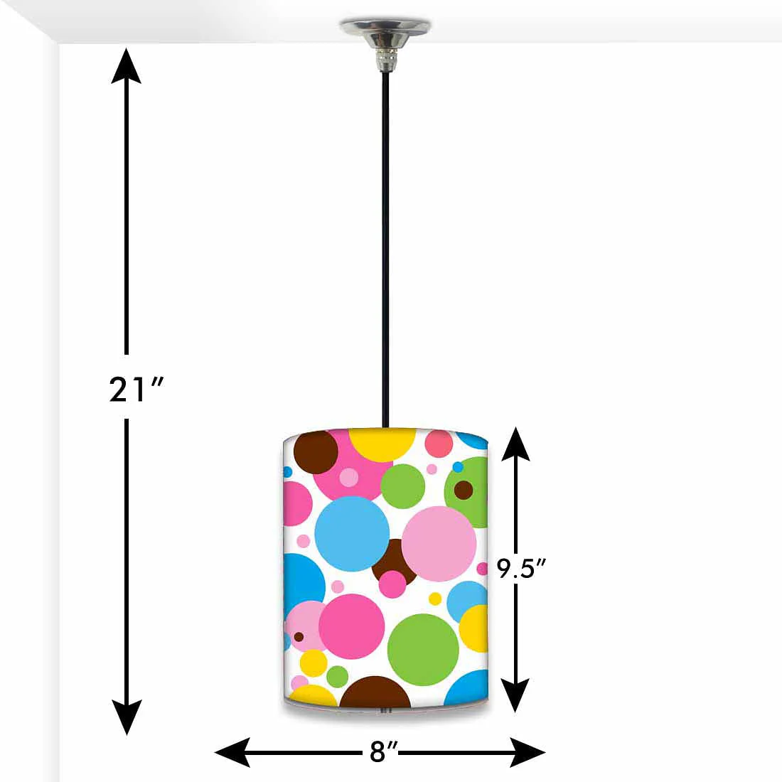 New Designer Pendant Lamp - Big Colorful Circle - Image 2