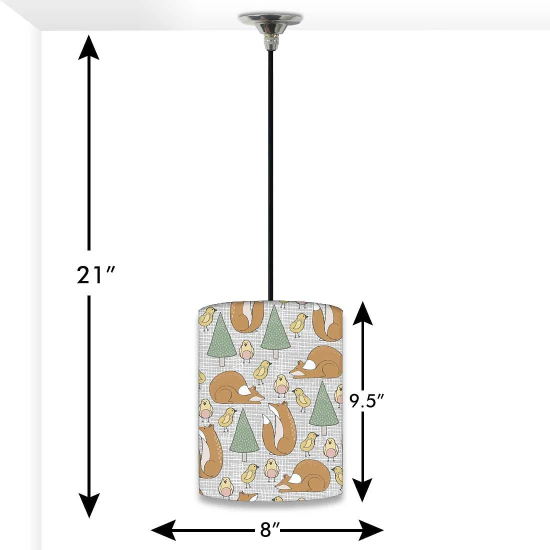 Kids Ceiling Pendant Lamp - Small Birds - Image 2