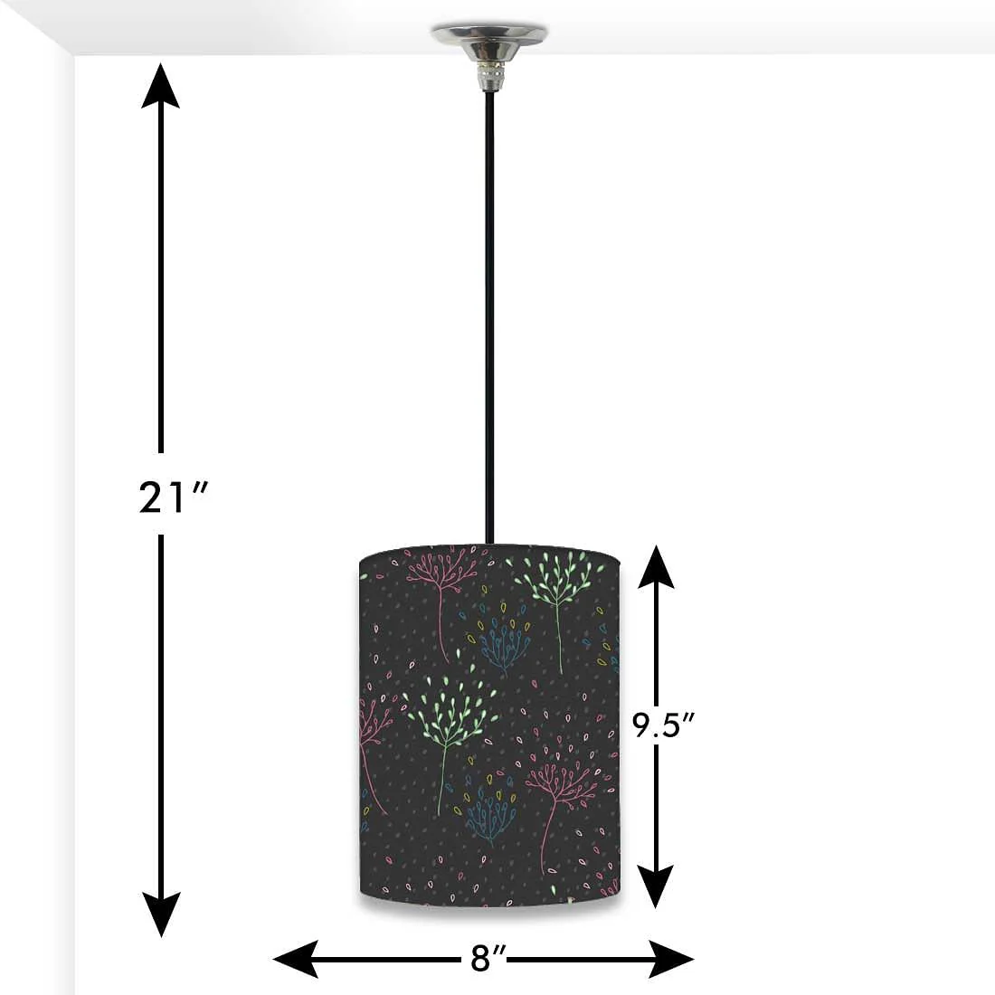 Modern Outdoor Pendant Lamp - Delicate Flowers - Image 2