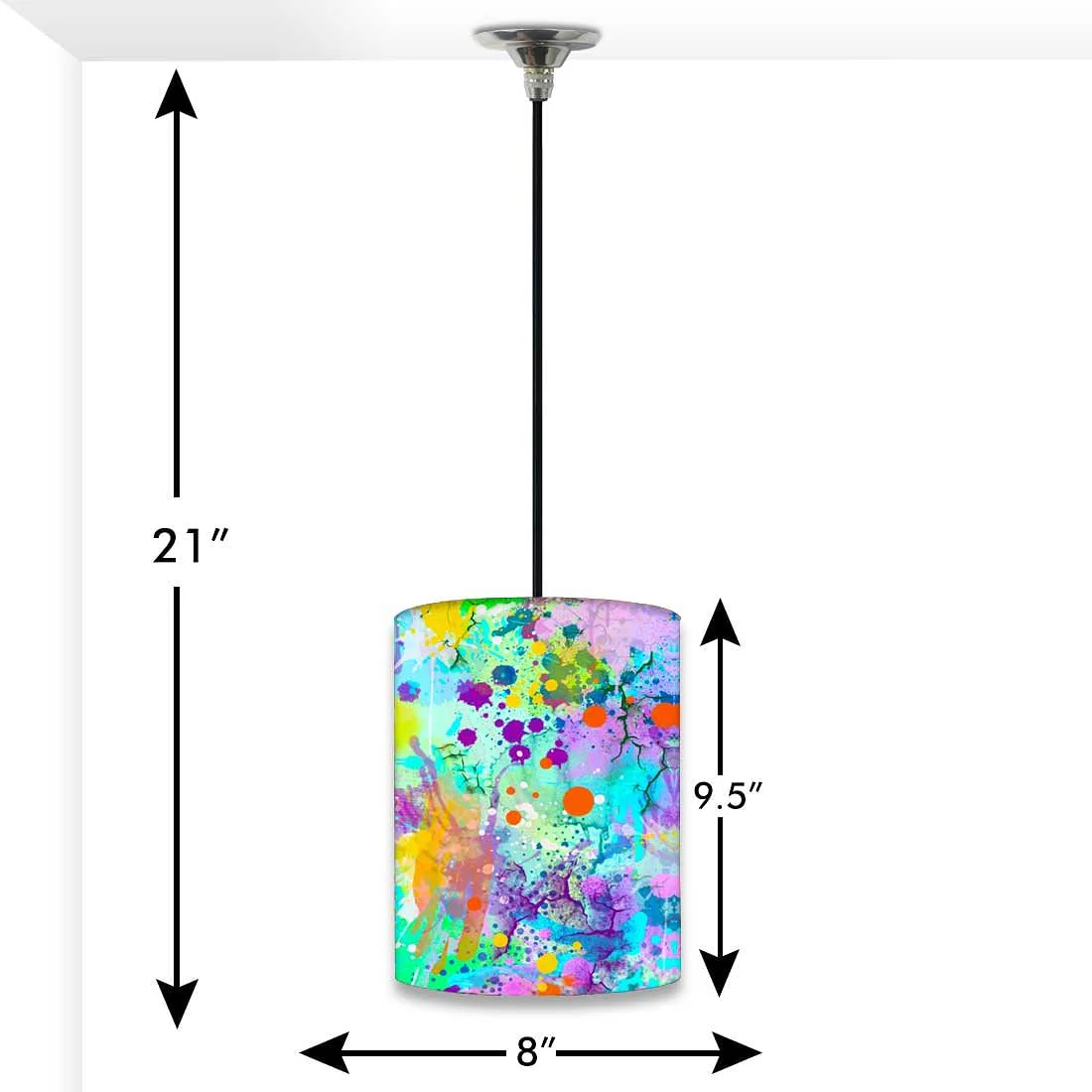 Designer Bedroom Pendant Lamp - Watercolor - Image 2