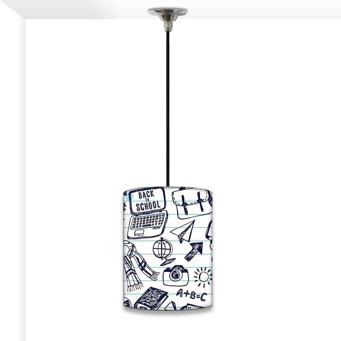 Children's Ceiling Pendant Lamp - School Art