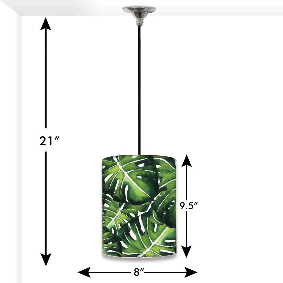Classy Fancy Hanging Pendant Lamp - Monstera Plants - Image 2