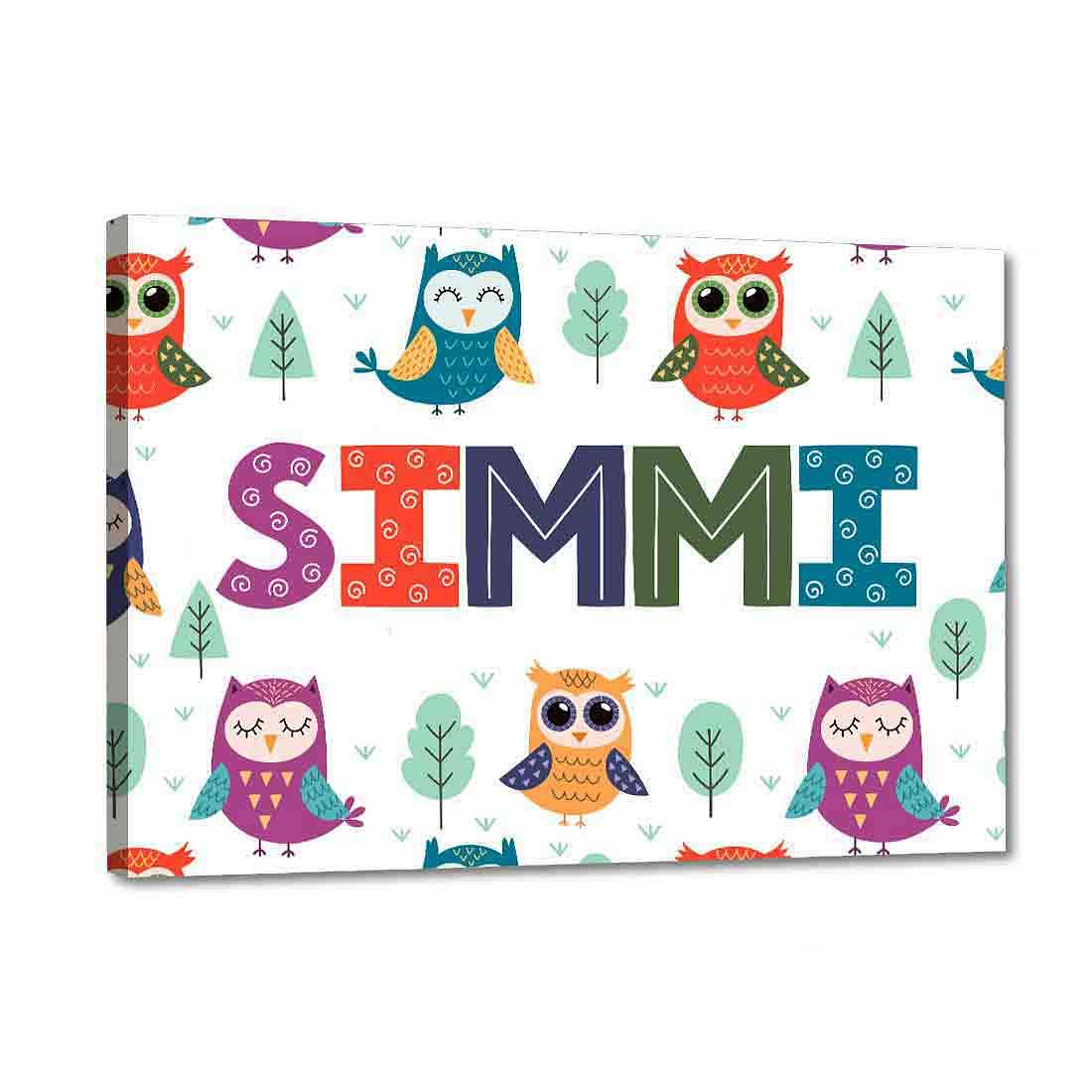 Children's Customized Room Name Plate -  Owl & Tree - Image 2