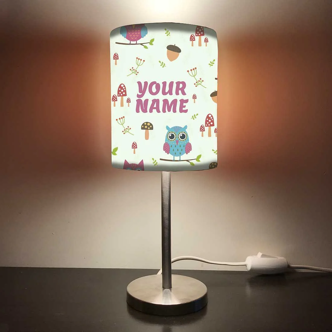 Personalized night light for kids with 3w LED Bulb