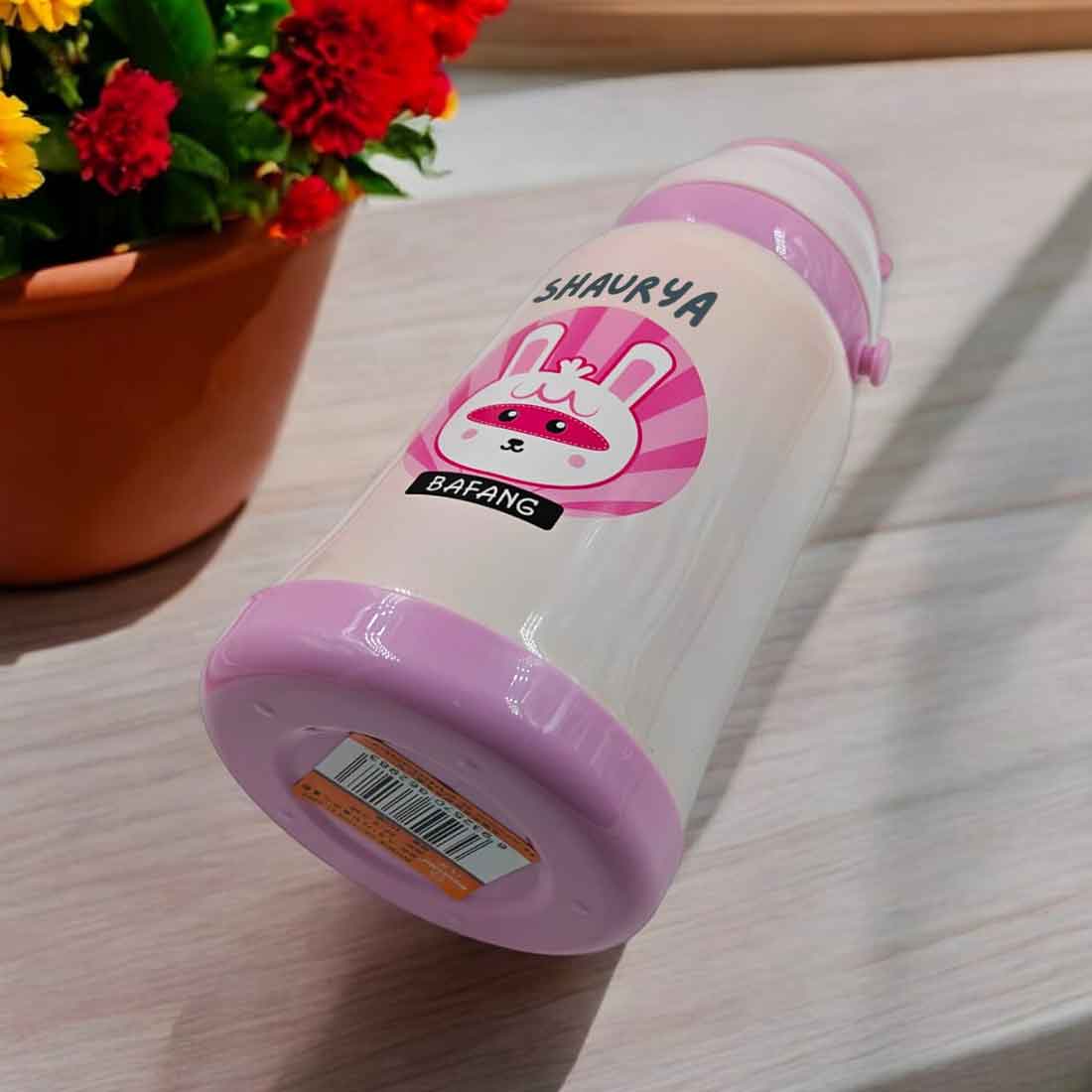 Childrens Personalized Water Bottle with Printed Name-Sipper Bottle for Kids - Image 13