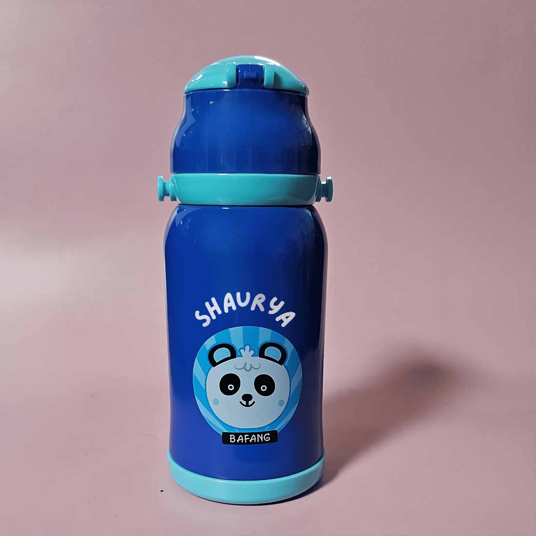 Childrens Personalized Water Bottle with Printed Name-Sipper Bottle for Kids - Image 2