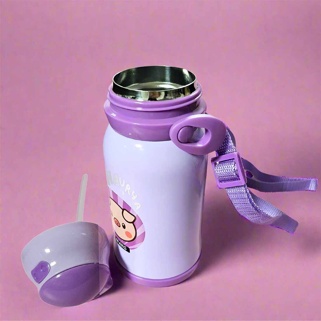 Childrens Personalized Water Bottle with Printed Name-Sipper Bottle for Kids - Image 4
