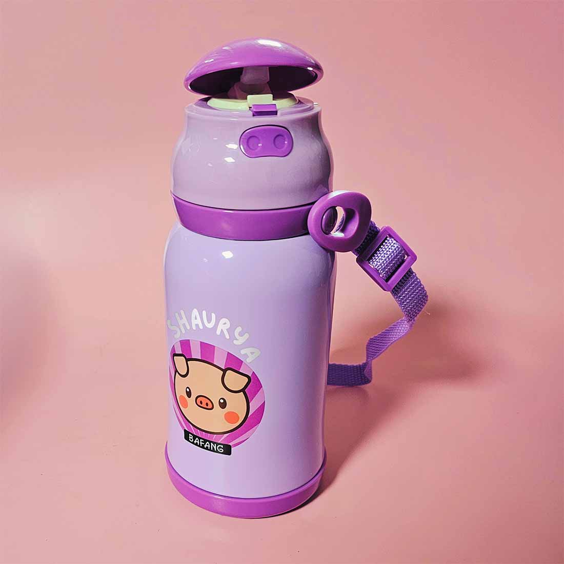Childrens Personalized Water Bottle with Printed Name-Sipper Bottle for Kids - Image 5