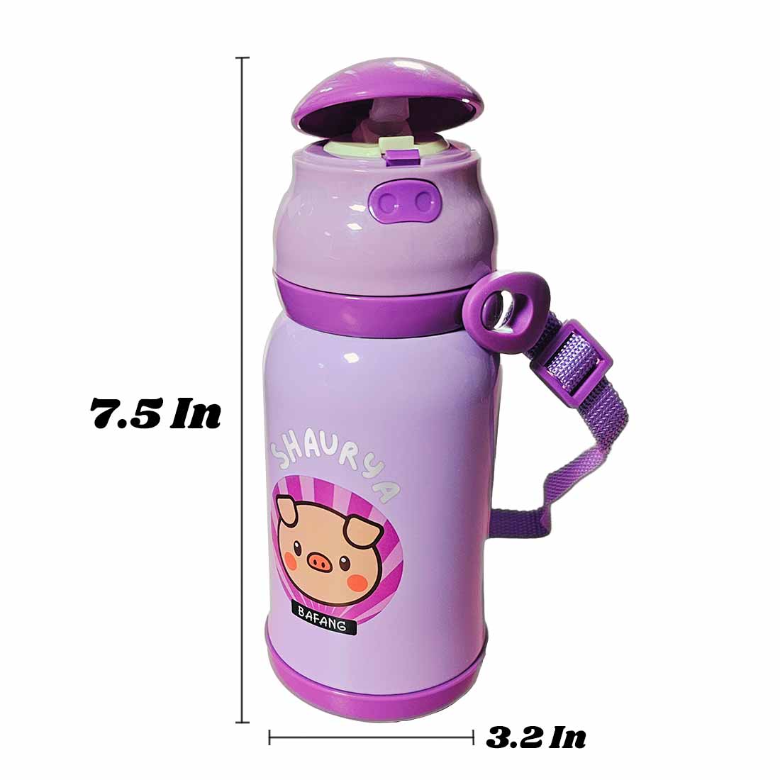 Childrens Personalized Water Bottle with Printed Name-Sipper Bottle for Kids - Image 6