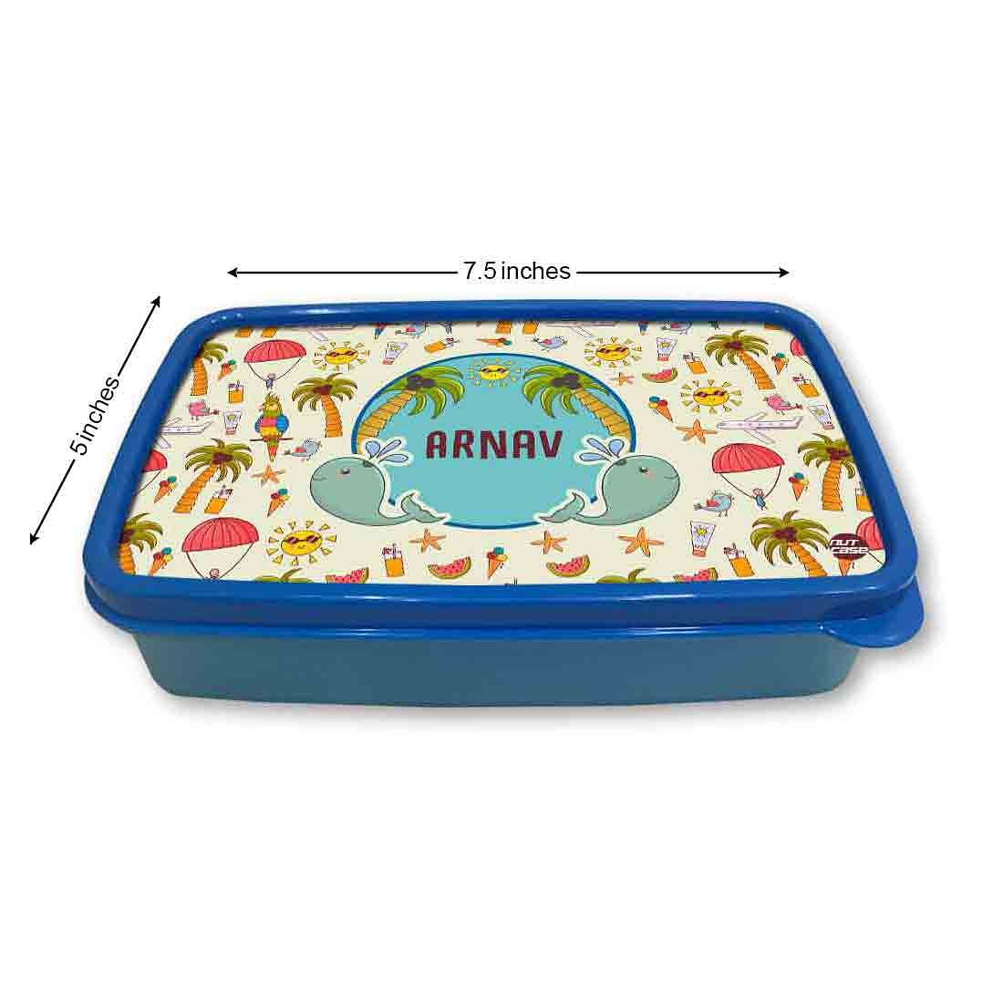 Personalized Snack Box for Kids Plastic Lunch Box for Boys -Summer Time - Image 5