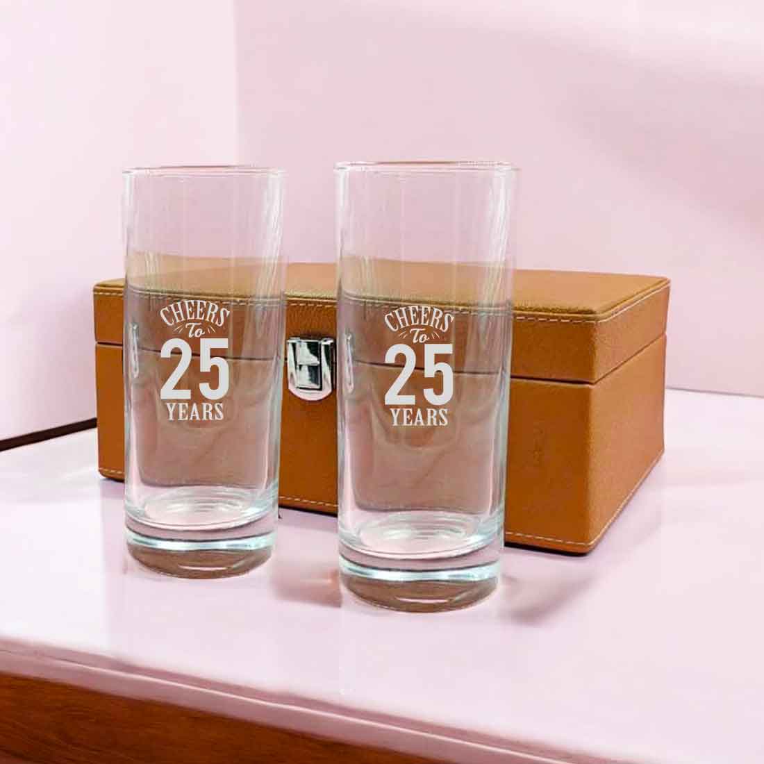 Cocktail Tall Glass Personalized with Years Engraved on Mocktail Glass - Cheers to Years - Image 4