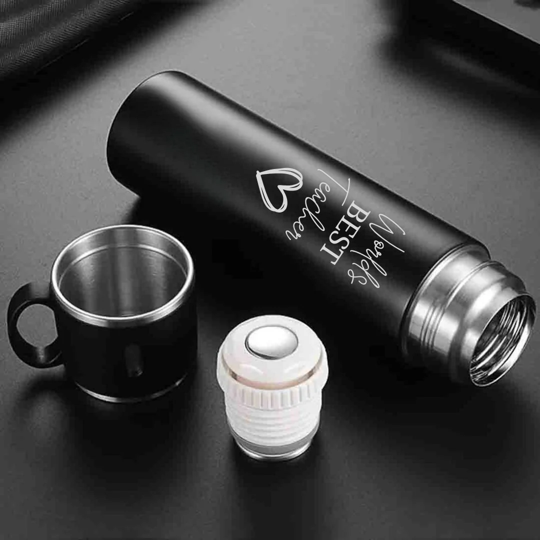 Coffee Flask 500ml Stainless Steel Thermos with 3 Cups-Perfect Teacher Day Gift - Image 22
