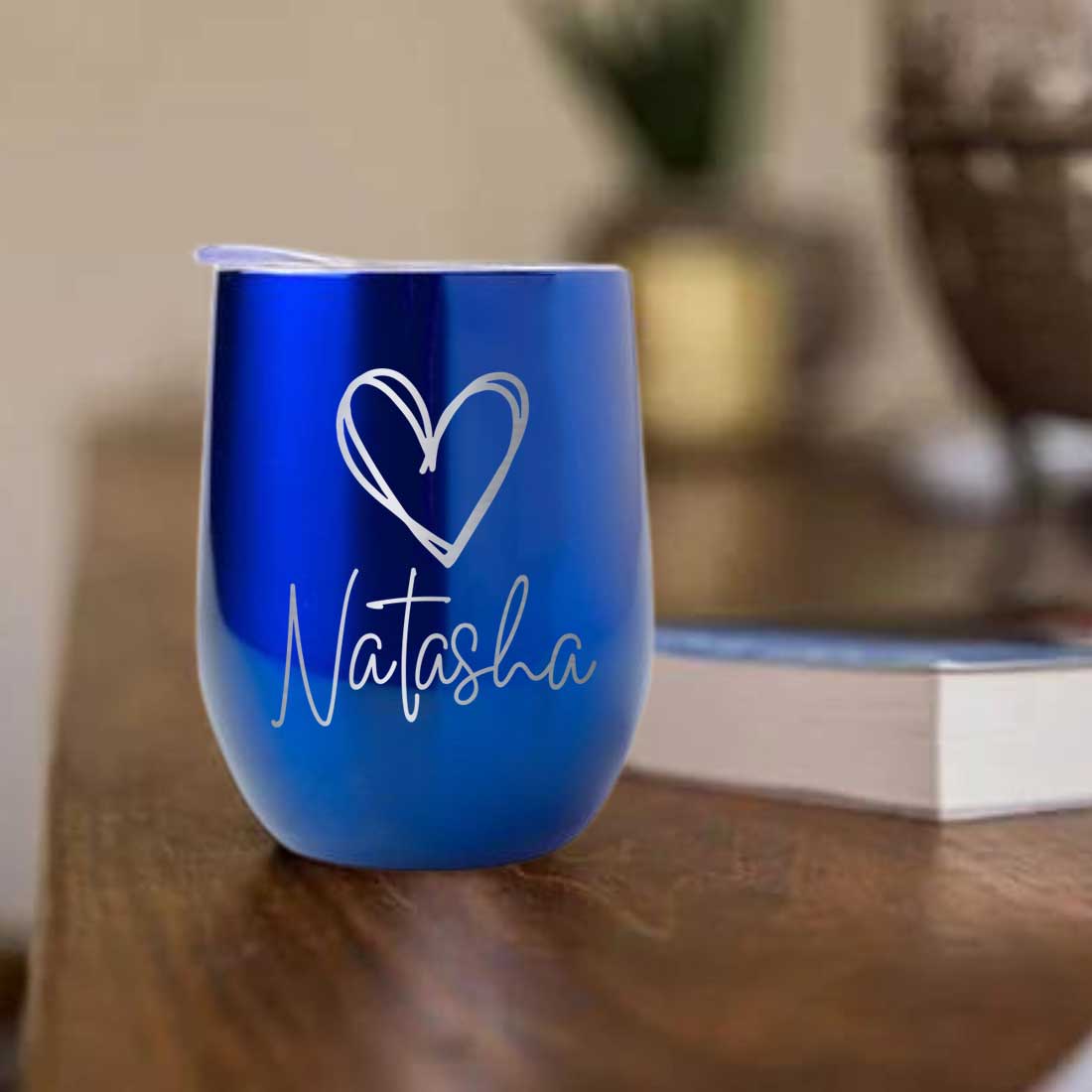 Customized Insulated Coffee Flask Mug With Name Engraved Design (350 ML) - Heart - Image 29