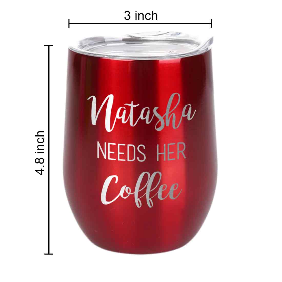 Personalised Coffee Insulated Cup With Lid for Travelling Portable Cup (350 ML) - Coffee Lover - Image 24
