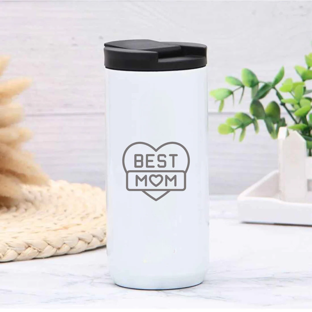 Coffee Insulated Tumbler for Mom Travel Tea Coffee Mug (400 ML) - Best Mom - Image 3