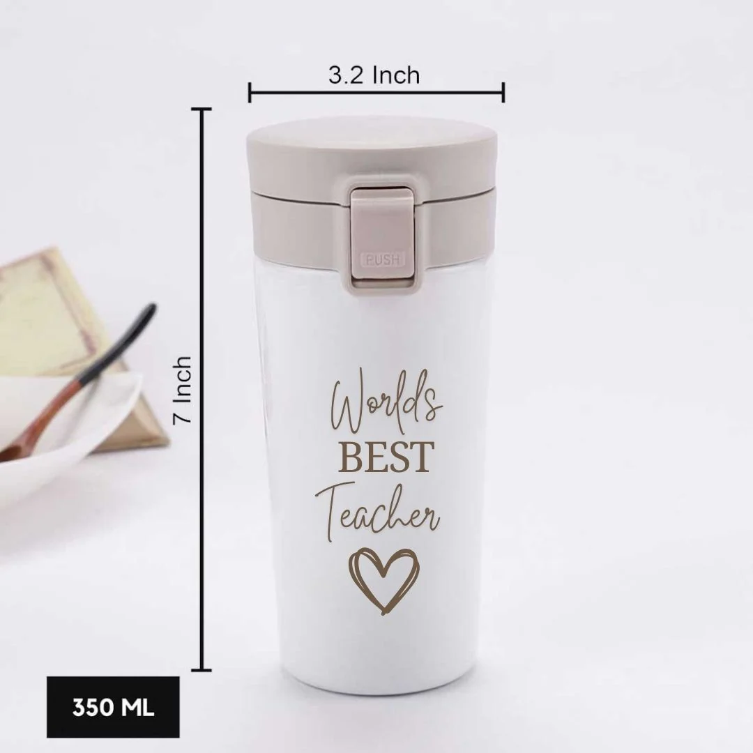 Coffee Mug for Teacher Stainless Steel Travel Flask-Perfect Teacher Day Gift (380 ML) - Image 11