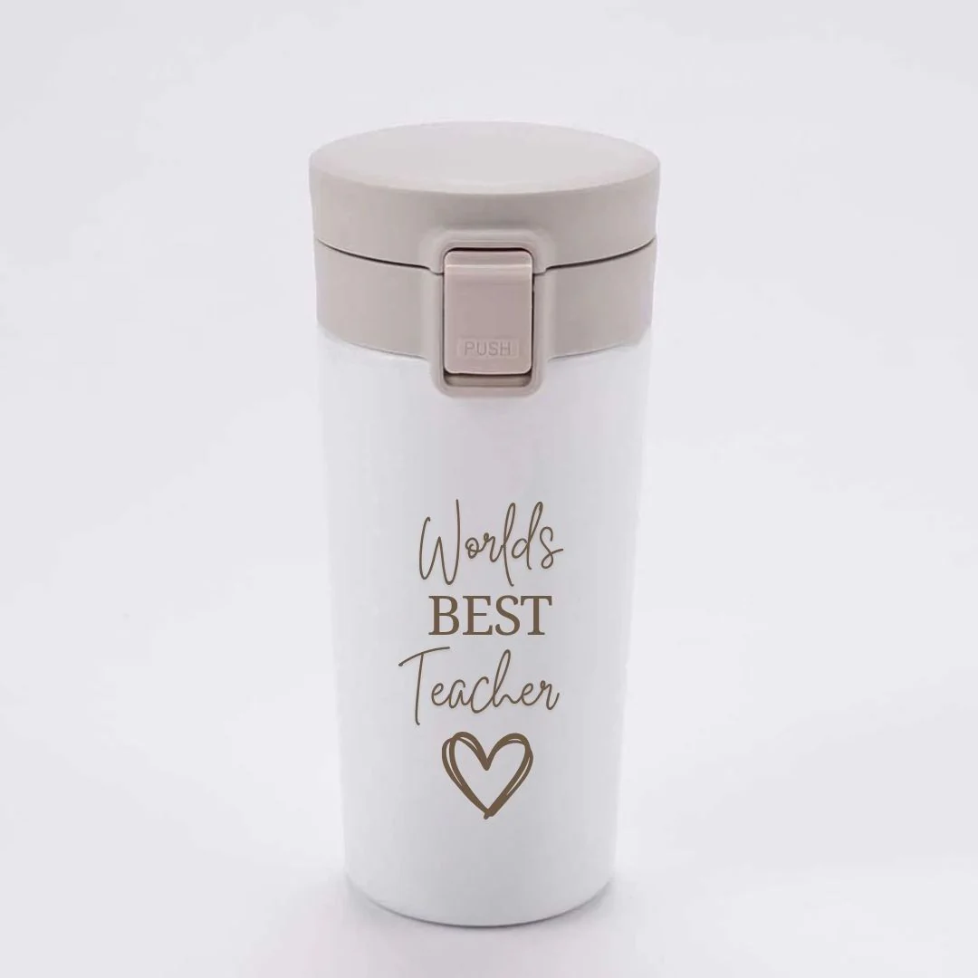 Coffee Mug for Teacher Stainless Steel Travel Flask-Perfect Teacher Day Gift (380 ML) - Image 2