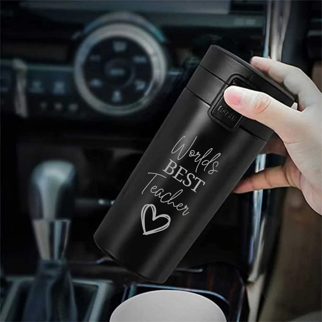 Coffee Mug for Teacher Stainless Steel Travel Flask-Perfect Teacher Day Gift (380 ML) - Image 3