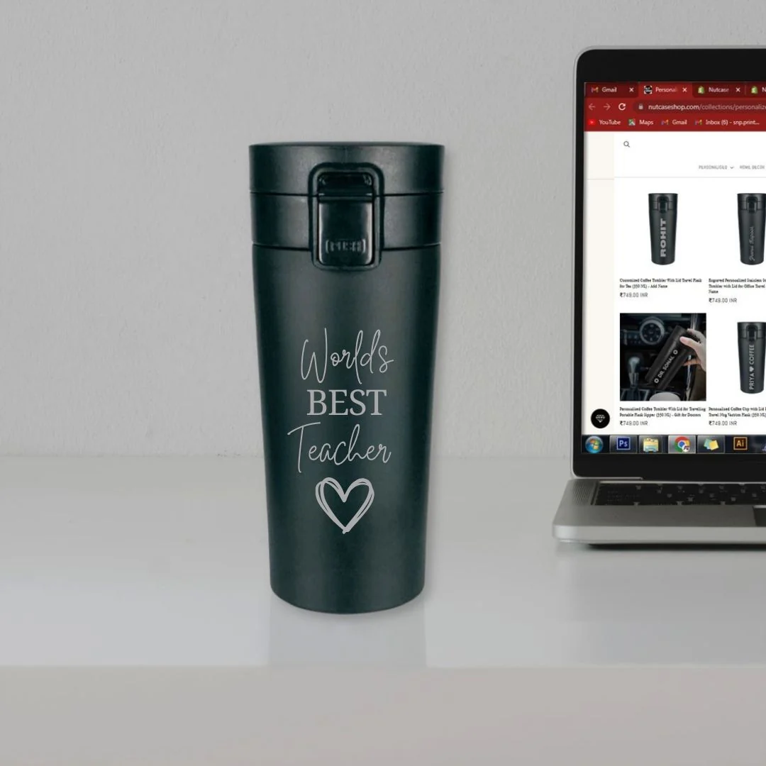 Coffee Mug for Teacher Stainless Steel Travel Flask-Perfect Teacher Day Gift (380 ML) - Image 6