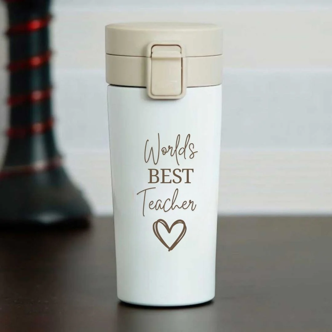 Coffee Mug for Teacher Stainless Steel Travel Flask-Perfect Teacher Day Gift (380 ML) - Image 9