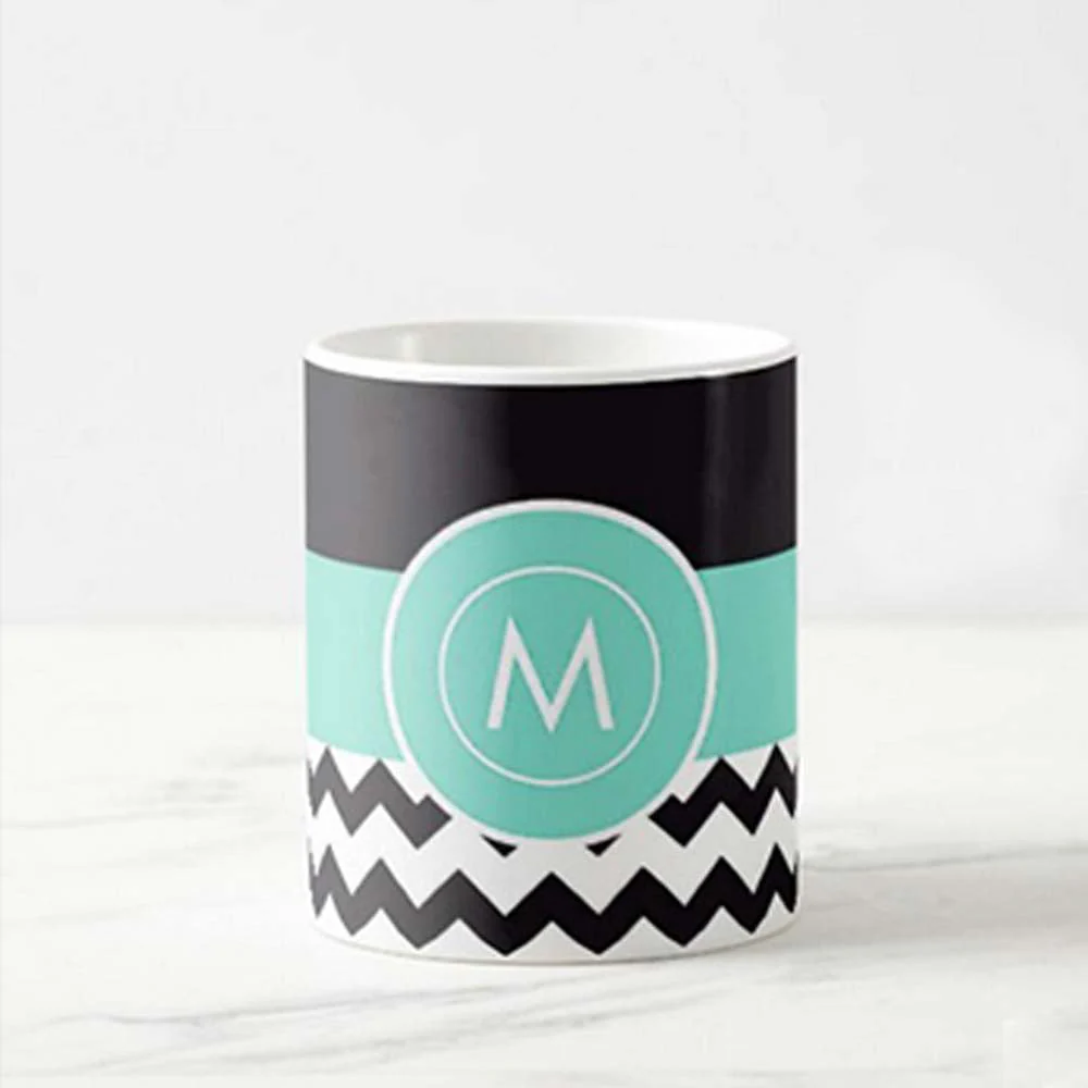 Design Your Own Mug - Blue Black Strip