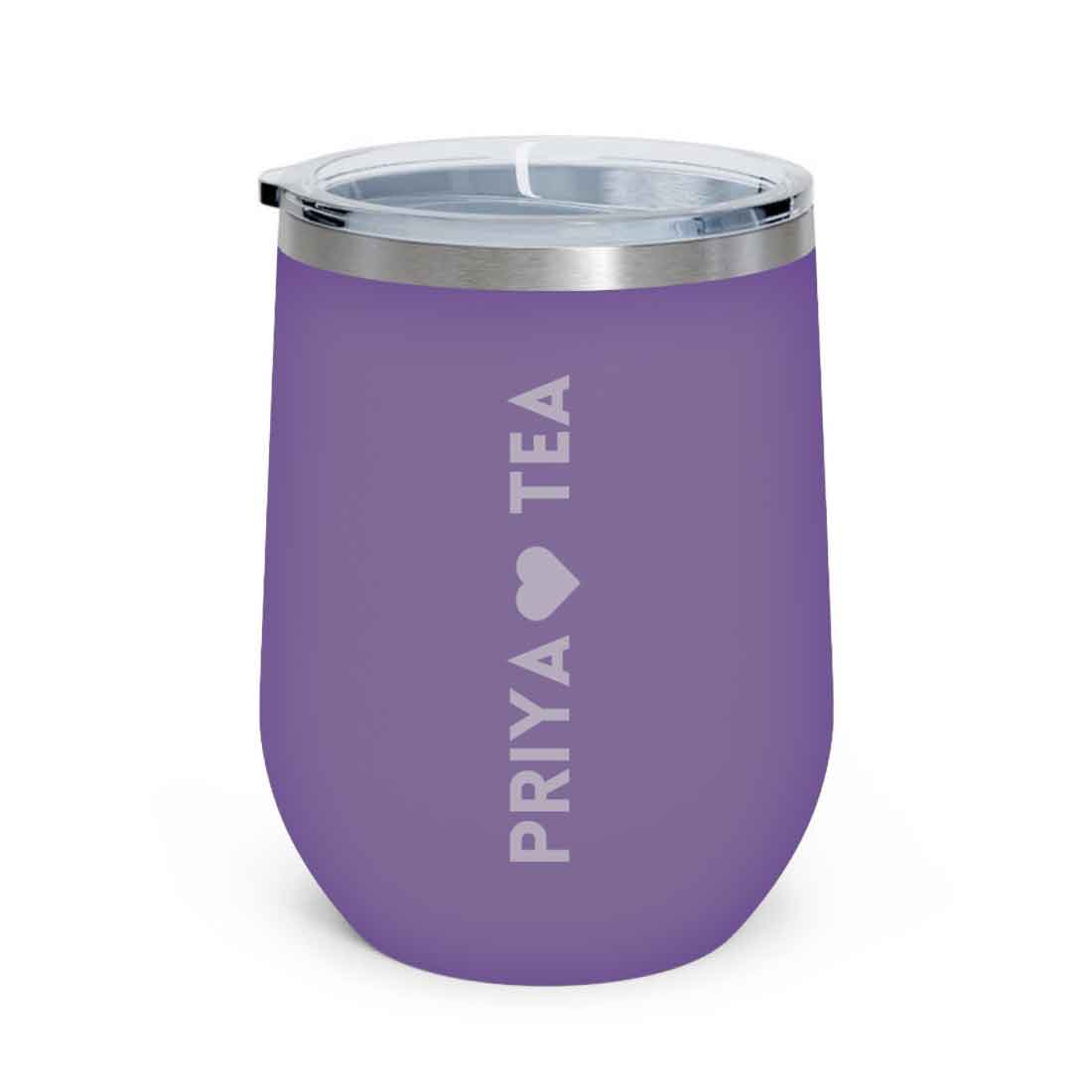 Personalised Coffee Mug With Lid Engraved Stainless Steel Travel Mug Cup (350 ML) - Tea Lover - Image 11