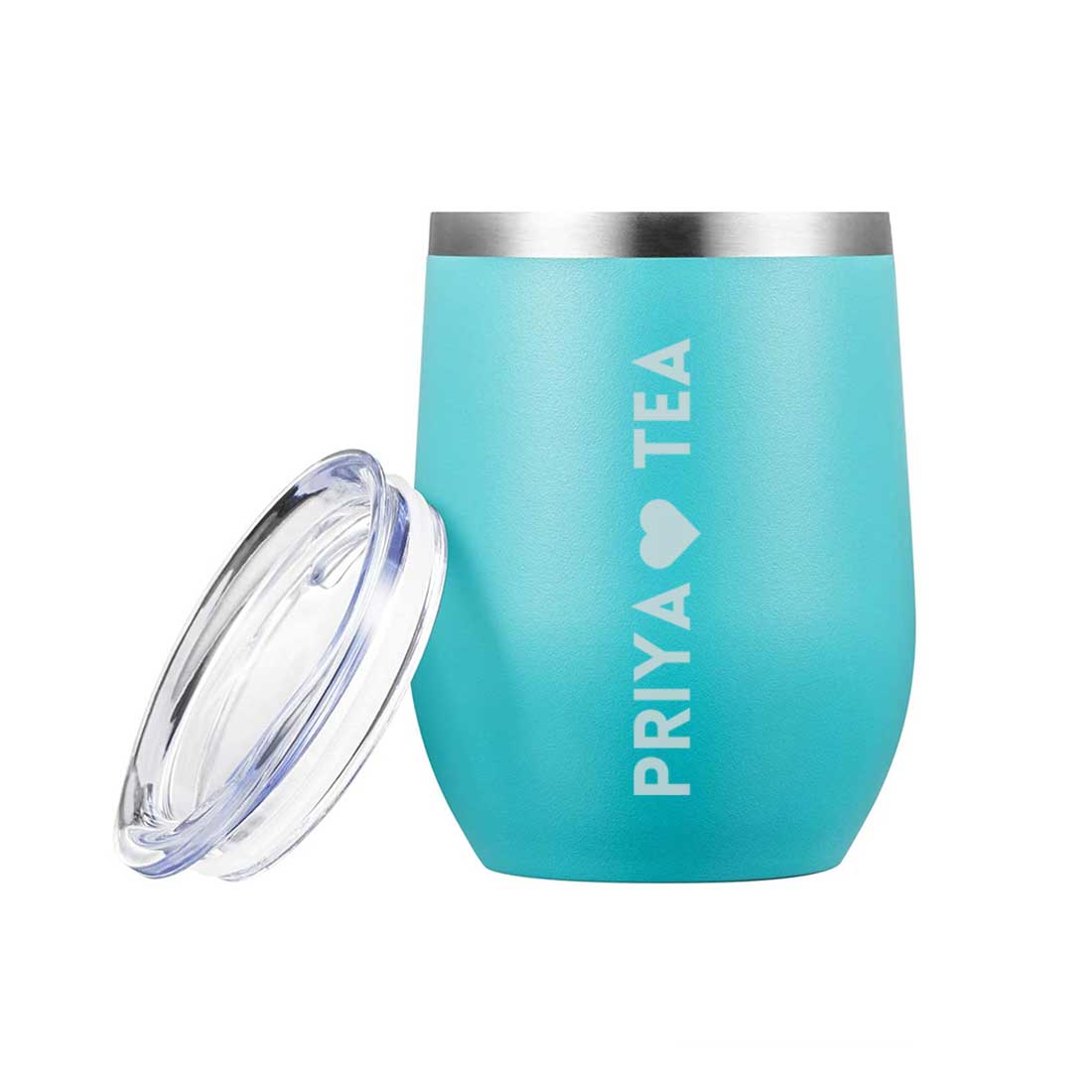 Personalised Coffee Mug With Lid Engraved Stainless Steel Travel Mug Cup (350 ML) - Tea Lover - Image 13