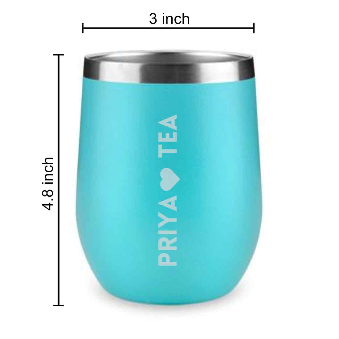 Personalised Coffee Mug With Lid Engraved Stainless Steel Travel Mug Cup (350 ML) - Tea Lover - Image 17