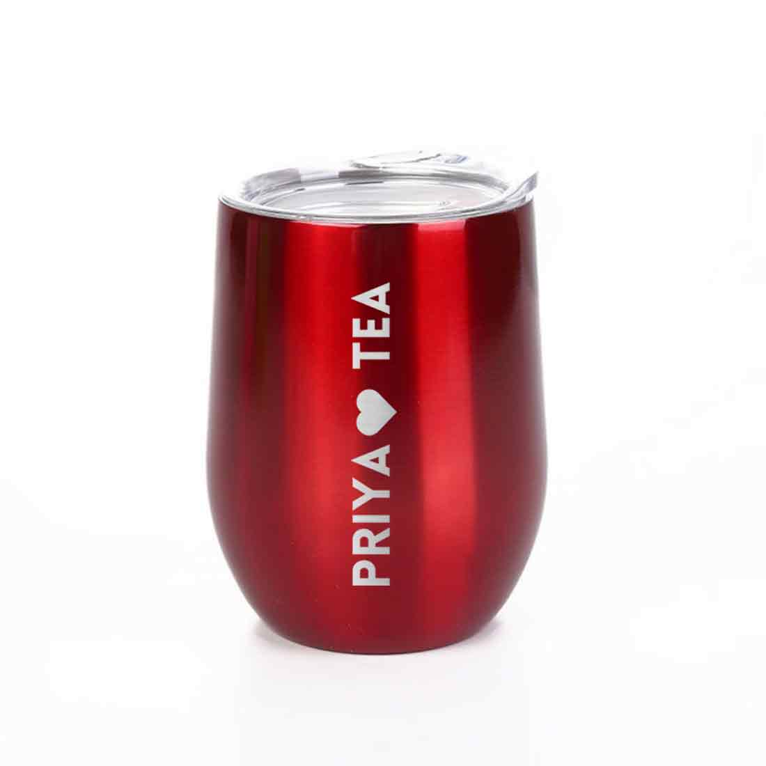 Personalised Coffee Mug With Lid Engraved Stainless Steel Travel Mug Cup (350 ML) - Tea Lover - Image 20