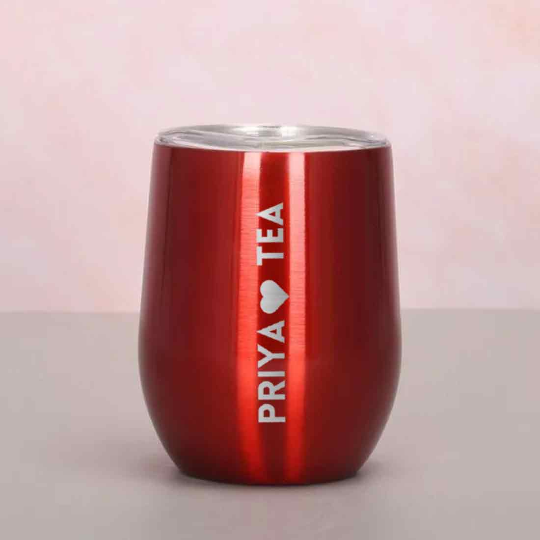 Personalised Coffee Mug With Lid Engraved Stainless Steel Travel Mug Cup (350 ML) - Tea Lover - Image 25